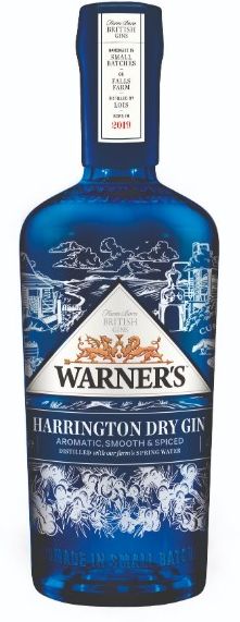 WARNER'S HARRINGTON DRY GIN 44% 70CL