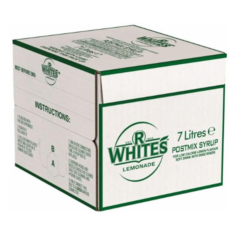 R WHITES LEMONADE POST MIX 7LTR BAG IN BOX