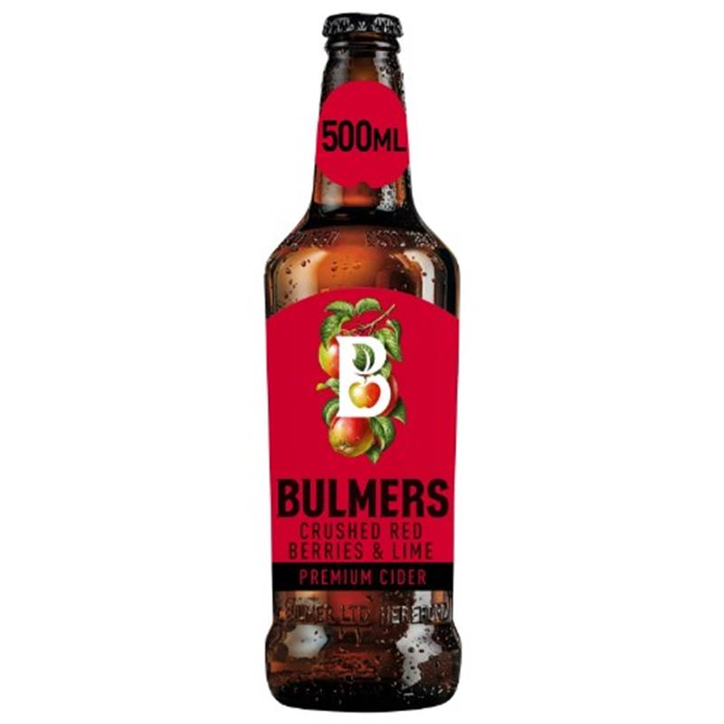 BULMERS RED BERRIES & LIME 4% 12 x 500ML