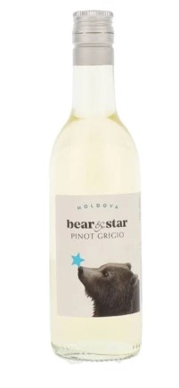 BEAR & STAR (USA) PINOT GRIGO 13% 24 x 187ML