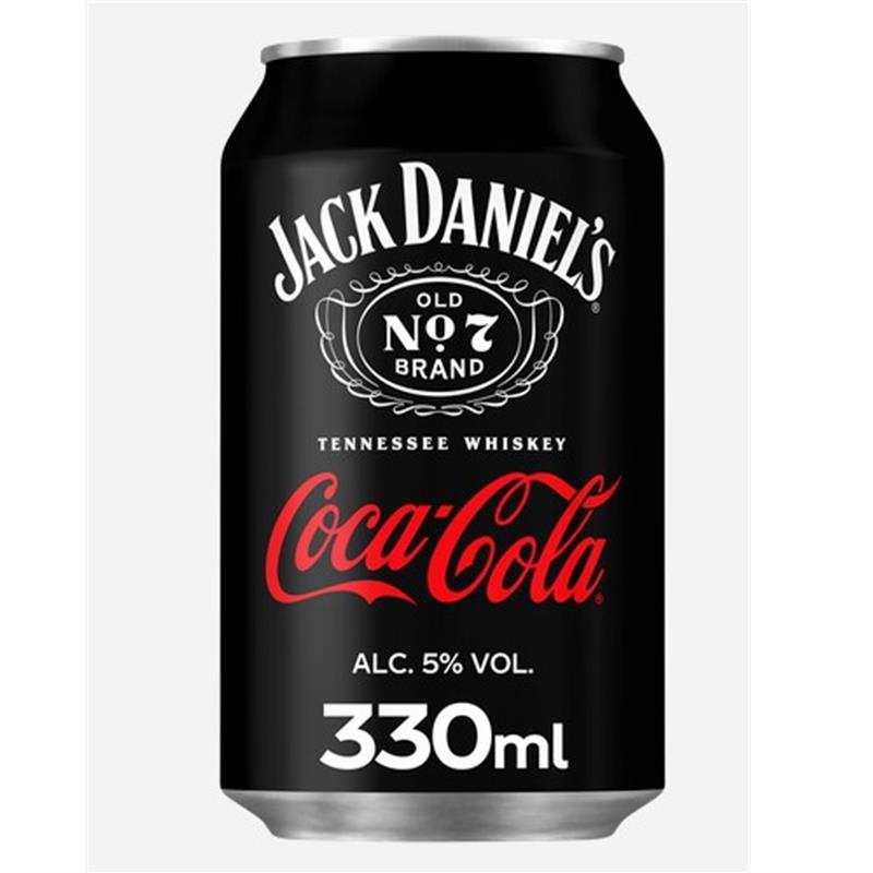 JACK DANIELS & COKE CAN 12 x 330ML 5%