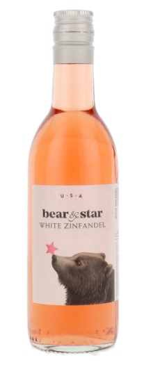 BEAR & STAR WHITE ZINFANDEL WINE 13% 75CL