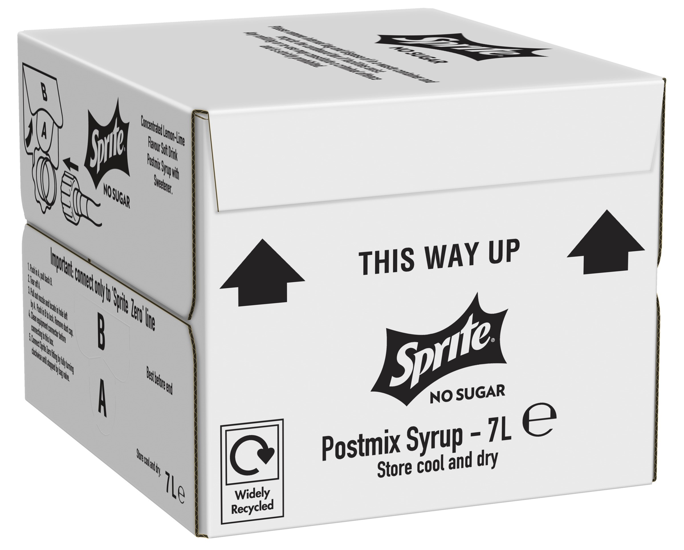 SPRITE ZERO POST MIX 7LTR