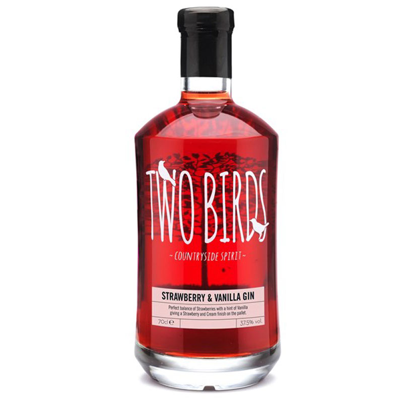 TWO BIRDS STRAWBERRY & VANILLA GIN 40% 70CL