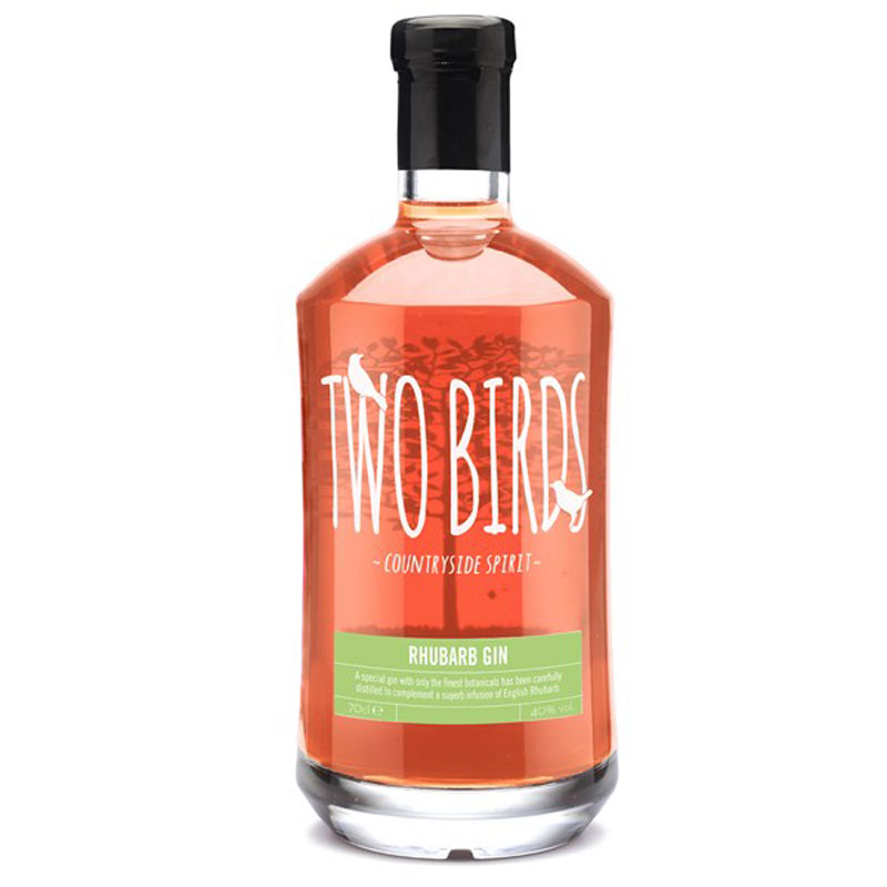 TWO BIRDS RHUBARB GIN 40% 70CL