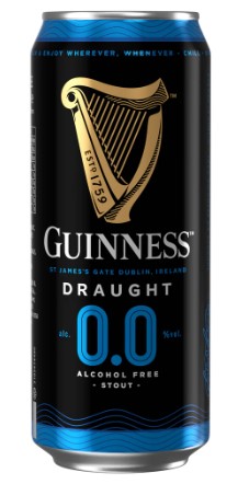 GUINNESS DRAUGHT 0% CANS
