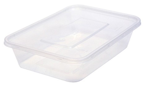 FOOD CONTAINER & LID C500 HEAVY DUTY MICROWAVABLE x 250