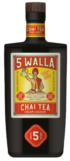 5 WALLA CHAI TEA CREAM LIQUEUR 17% 70CL