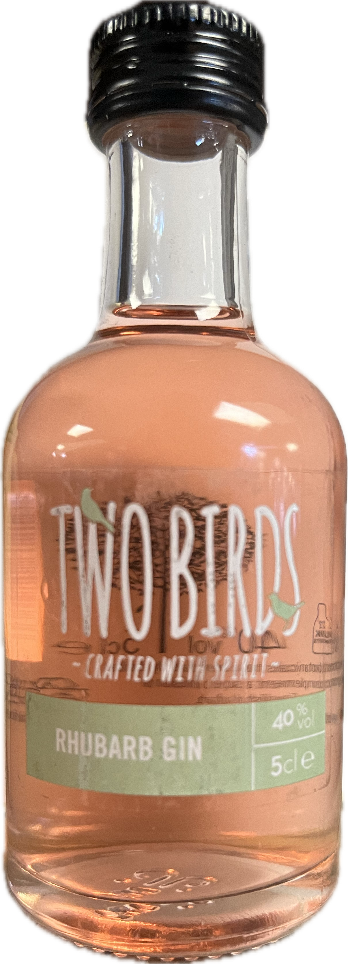 TWO BIRDS RHUBARB GIN 40% 5CL