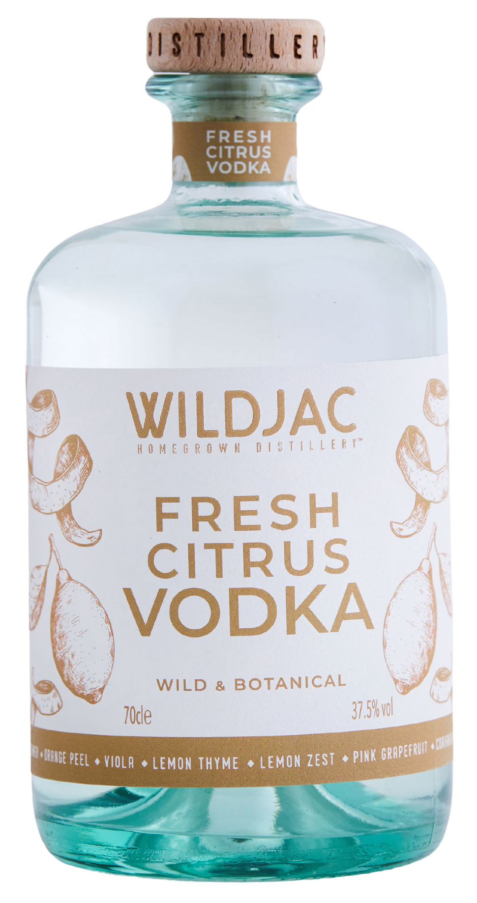 WILDJAC FRESH CITRUS VODKA 37.5% 70CL