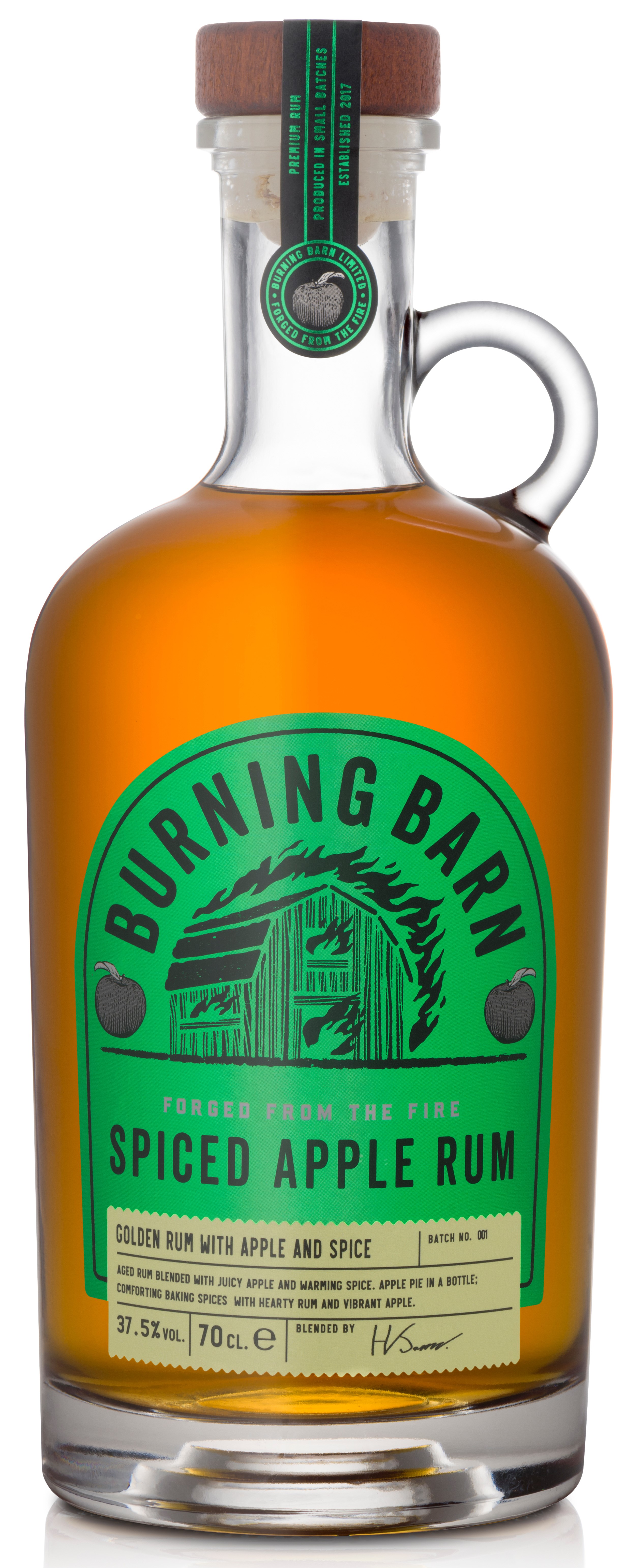 BURNING BARN APPLE SPICED RUM 37.5% 70CL