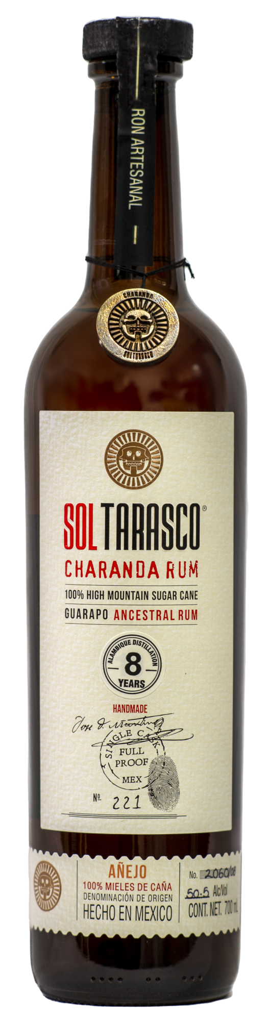 SOL TARASCO 8YR CHARANDA ANEJO RUM 42%