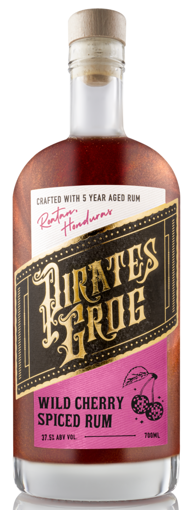 PIRATES GROG WILD CHERRY RUM 37.5% 70CL