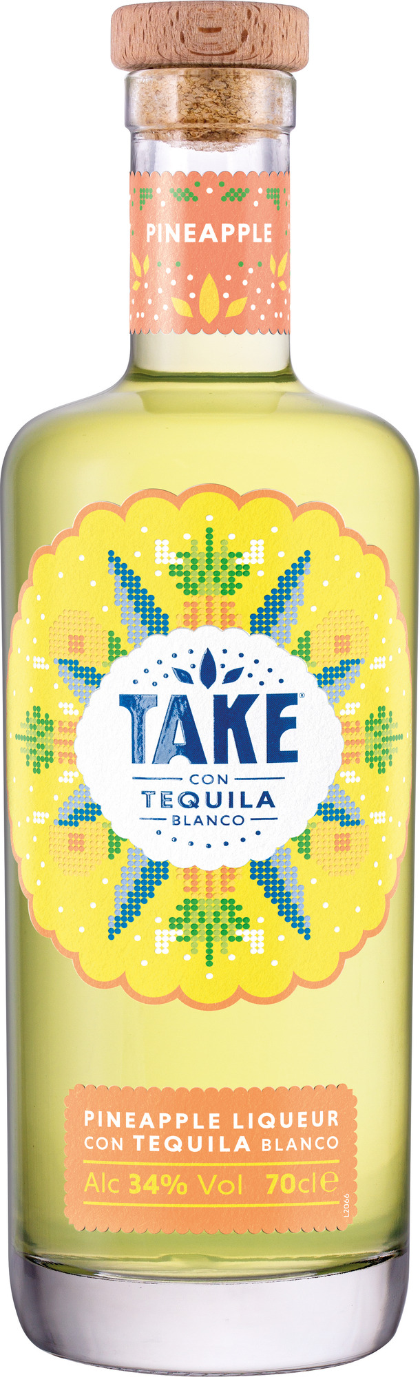 TAKE PINAPPLE TEQUILA LIQUEUR 34% 70CL