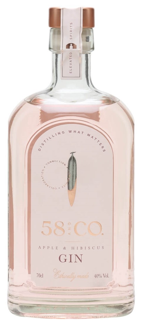 58 & CO APPLE & HIBISCUS PINK GIN 40% 70CL