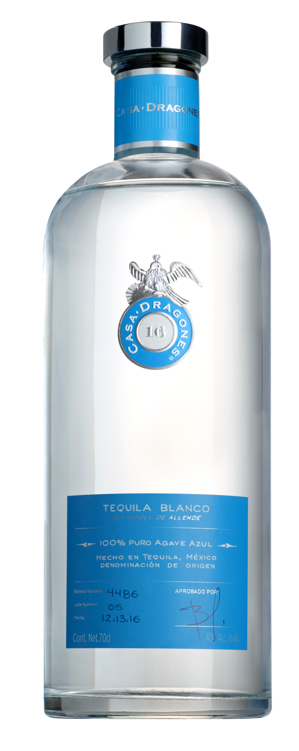 CASA DRAGONES BLANCO TEQUILA 40% 70CL