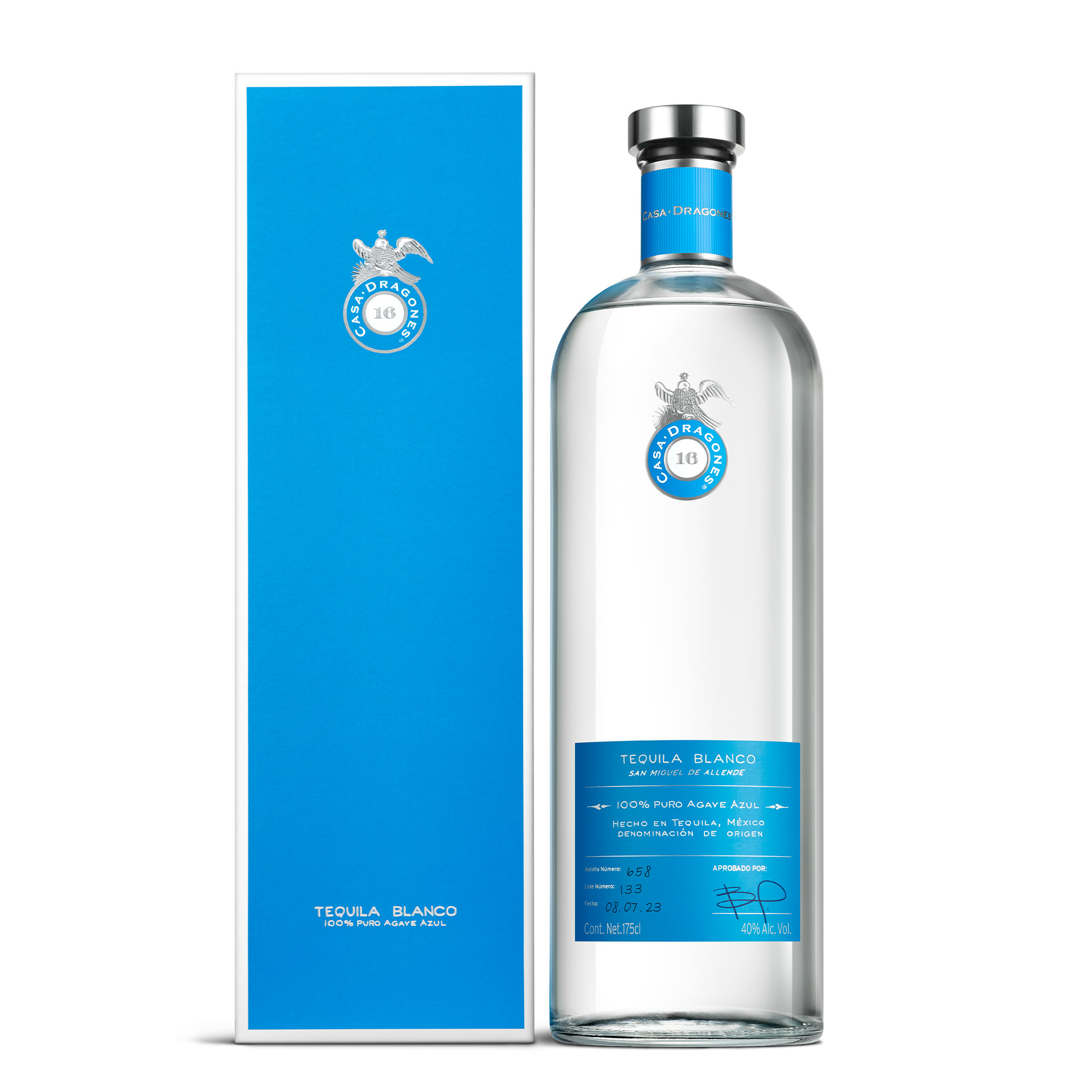 CASA DRAGONES BLANCO TEQUILA 40% 1.75L