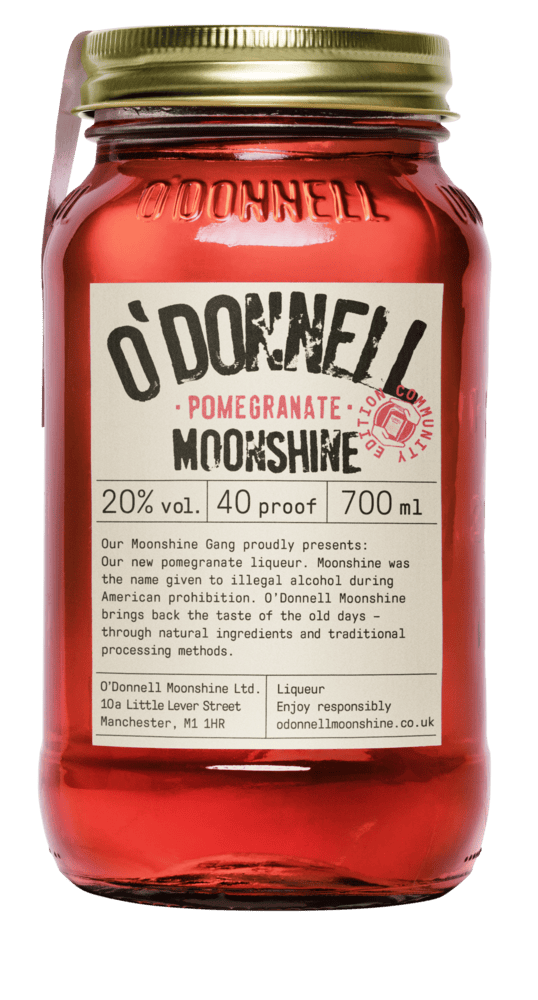 POMEGRANATE O'DONNELLS MOONSHINE LIQUEUR 20% 70CL