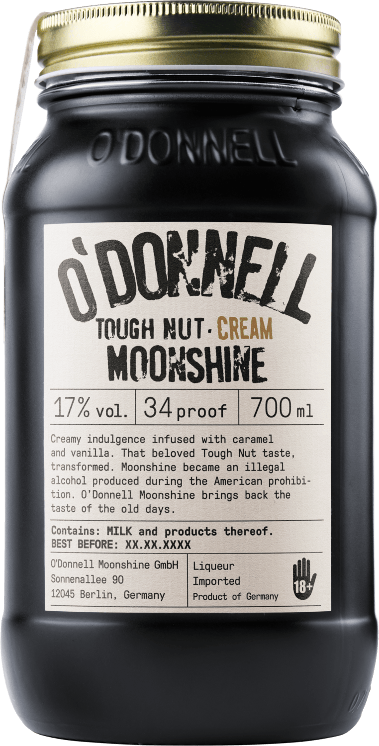 TOUGH NUT CREAM O'DONNELLS MOONSHINE LIQUEUR 20% 70CL